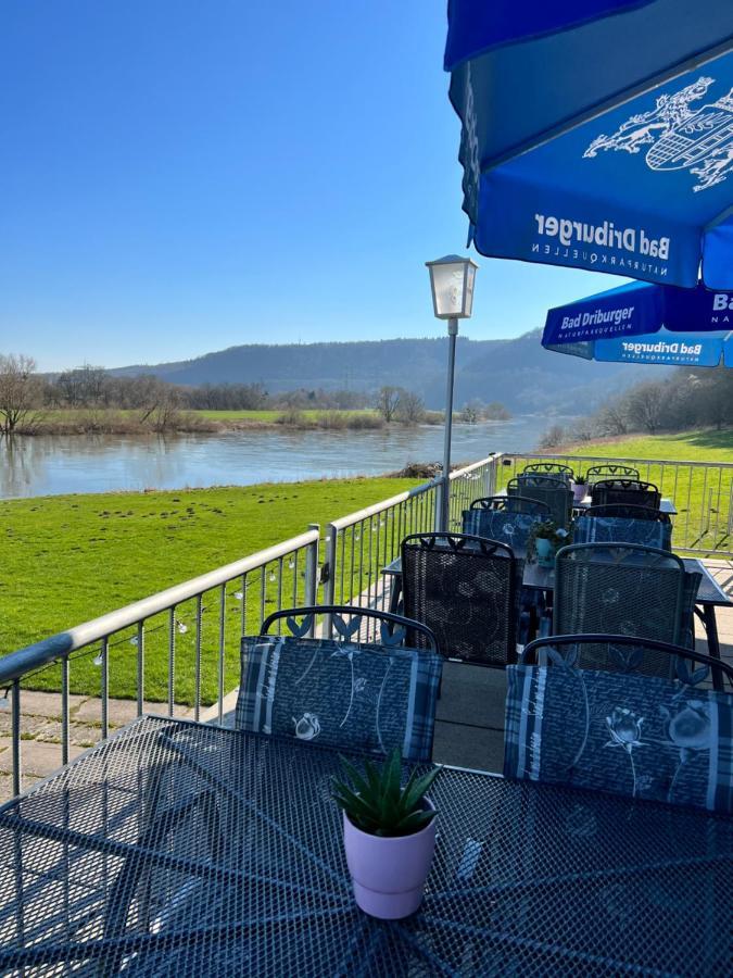 Camping Am Bootshaus Beverungen Esterno foto